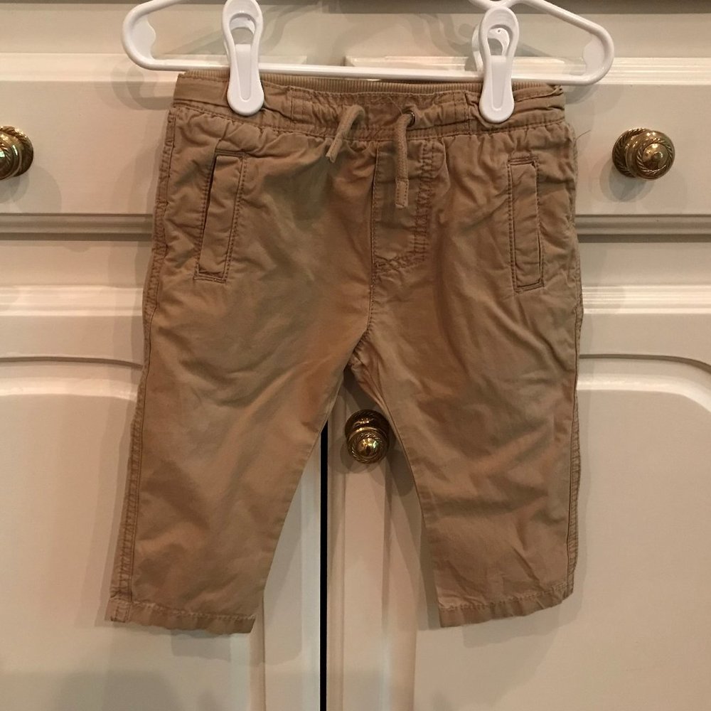Zara Baby Tan Draw String Waist Pants
